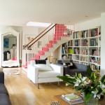 Bookcase and staircase