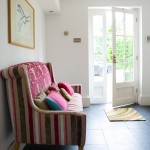 Sitting by the back door