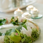 Candles on table